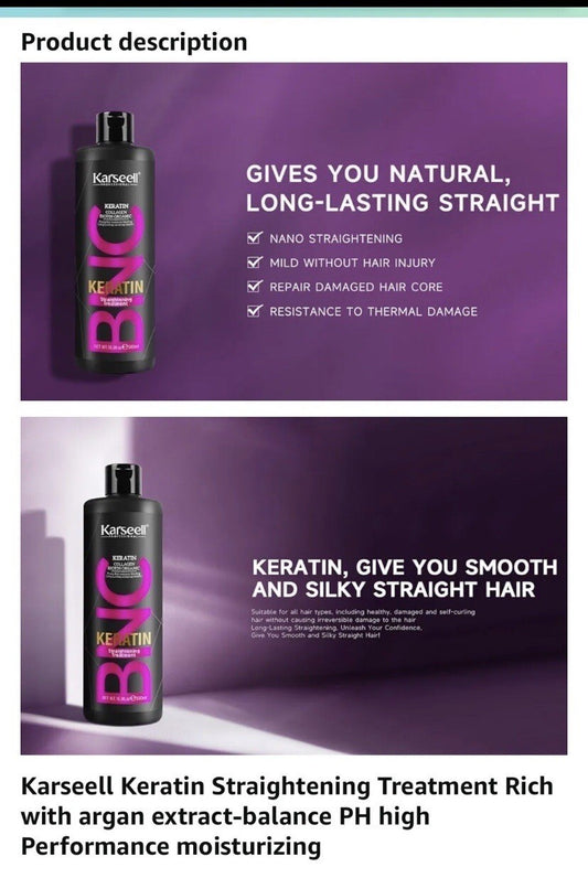 Karseell Brazilian Keratin Straightening Conditioner Collagen Organic Treatment
