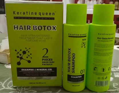 Keratin Queen Professional Hair  Botox Hair Straightening Treatment  For 1 Year